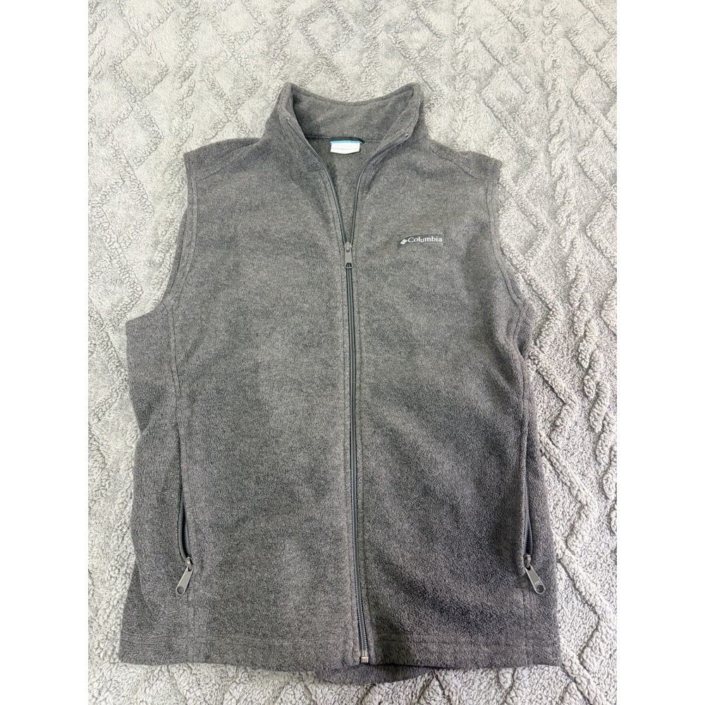 Mens M gray Columbia polyester vest